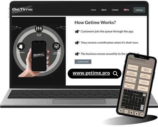 GeTime App and CRM Portfolio