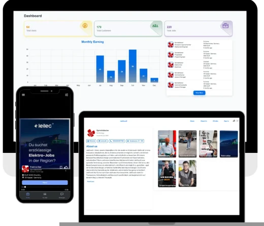 Jobscroll App and Web Portfolio