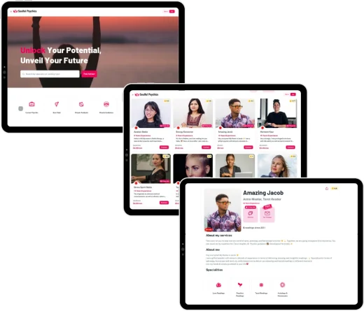 Soulfull Psychics Web Portfolio