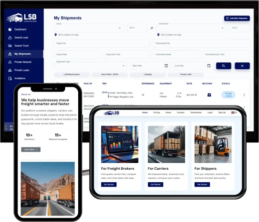 Logistics App and Web Portfolio